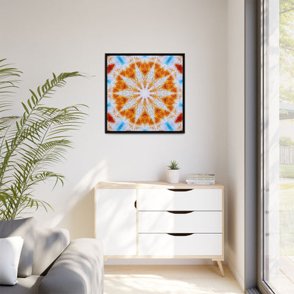 "SOL" Matte Canvas, Black Frame