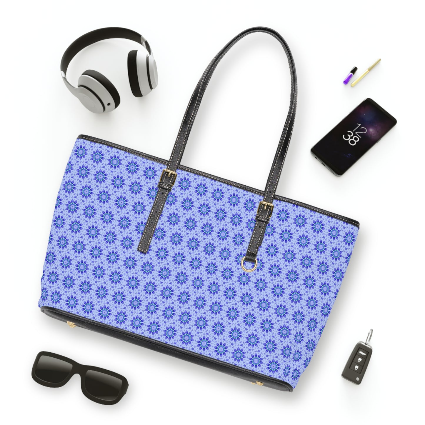 LOTUS Cymatic Aop Pu Leather Shoulder Bag