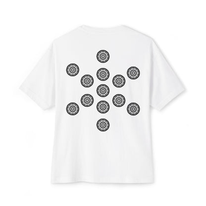 3ETD "417" Cymatic Print Oversized Boxy T Shirt (FOL)