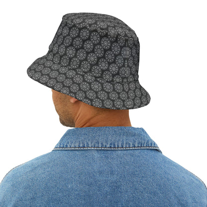 STMPUNK Cymatic AOP Bucket Hat (Black)