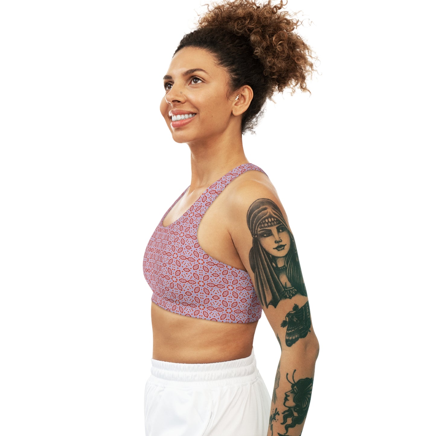 Women's Cymatic AOP Seamless Sports Bra (HEXA)