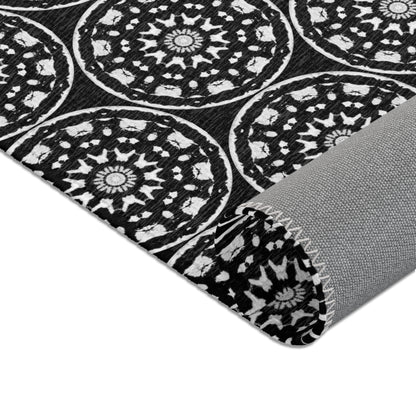 STMPUNK Cymatic Area Rug (Black) - Modern Home Decor