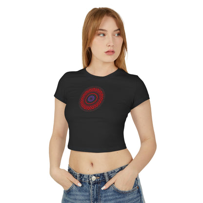 Women's "VESI-2" Cymatic Print Baby Tee