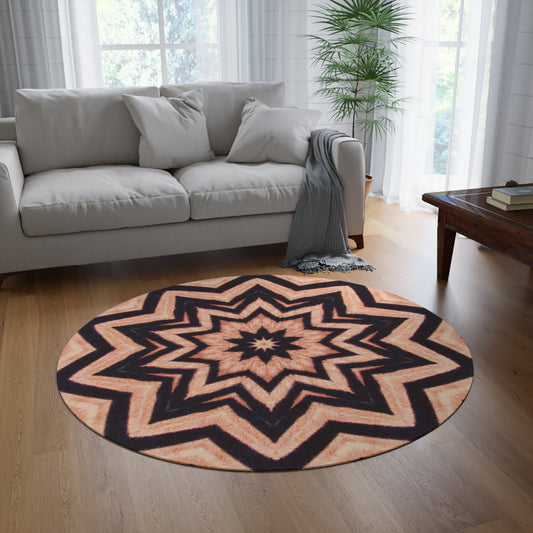 Kaleido47 Cymatic Round Rug (FREQNCY)