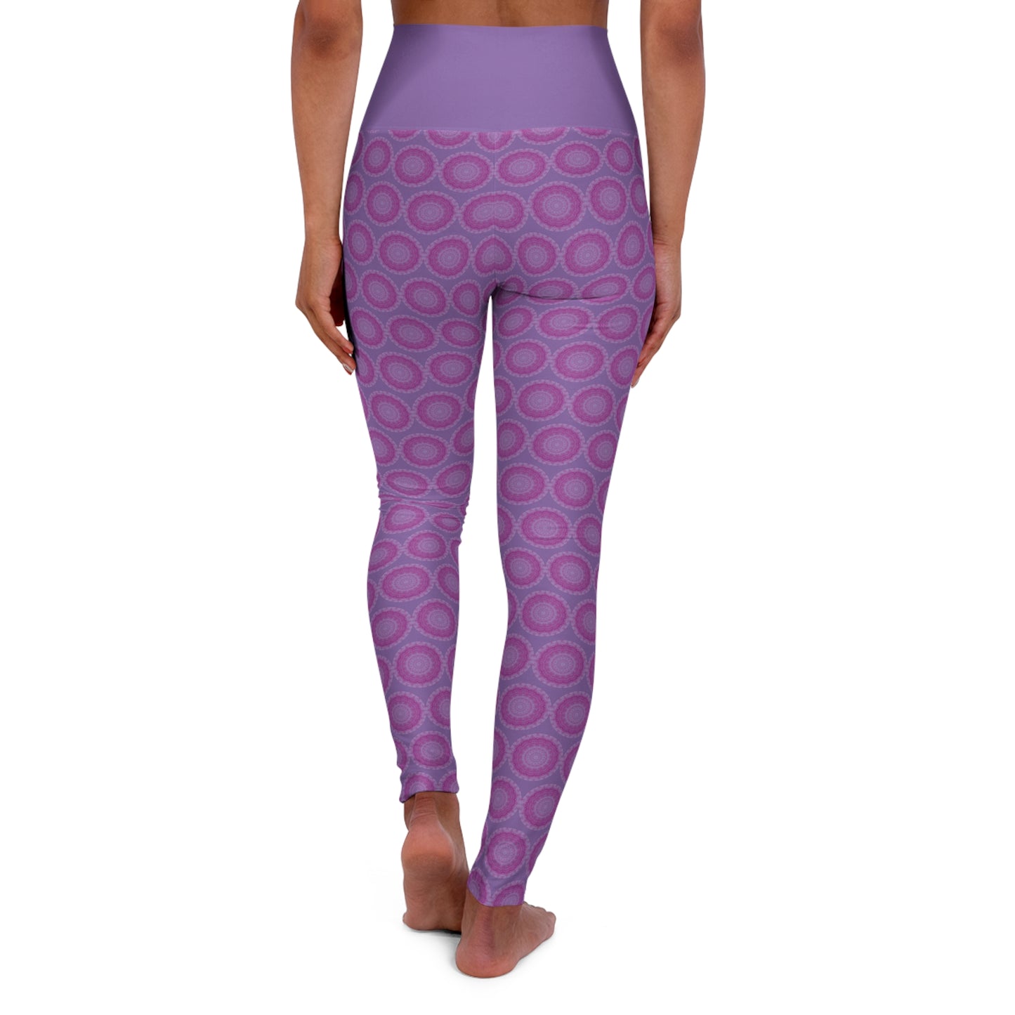 Women's Cymatic AOP High Waist Leggings [SAHAS]