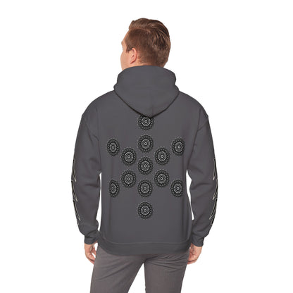 Men's 3ETD Noir "TRIBAL" Cymatic Print Hoodie