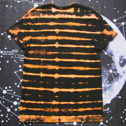 Striped Bleach Tie Dye T Shirt