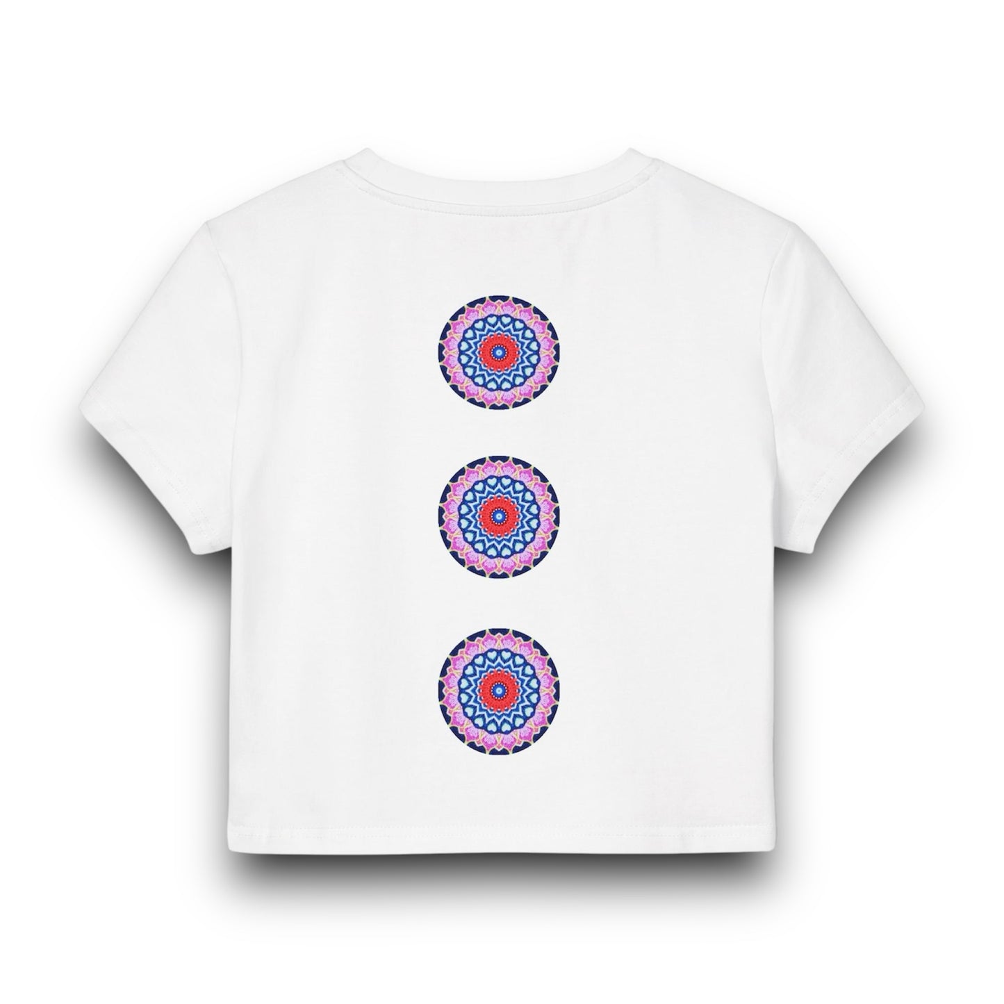 Women's "DECA" Cymatic Print Baby Tee