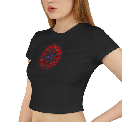 Women's "VESI-2" Cymatic Print Baby Tee