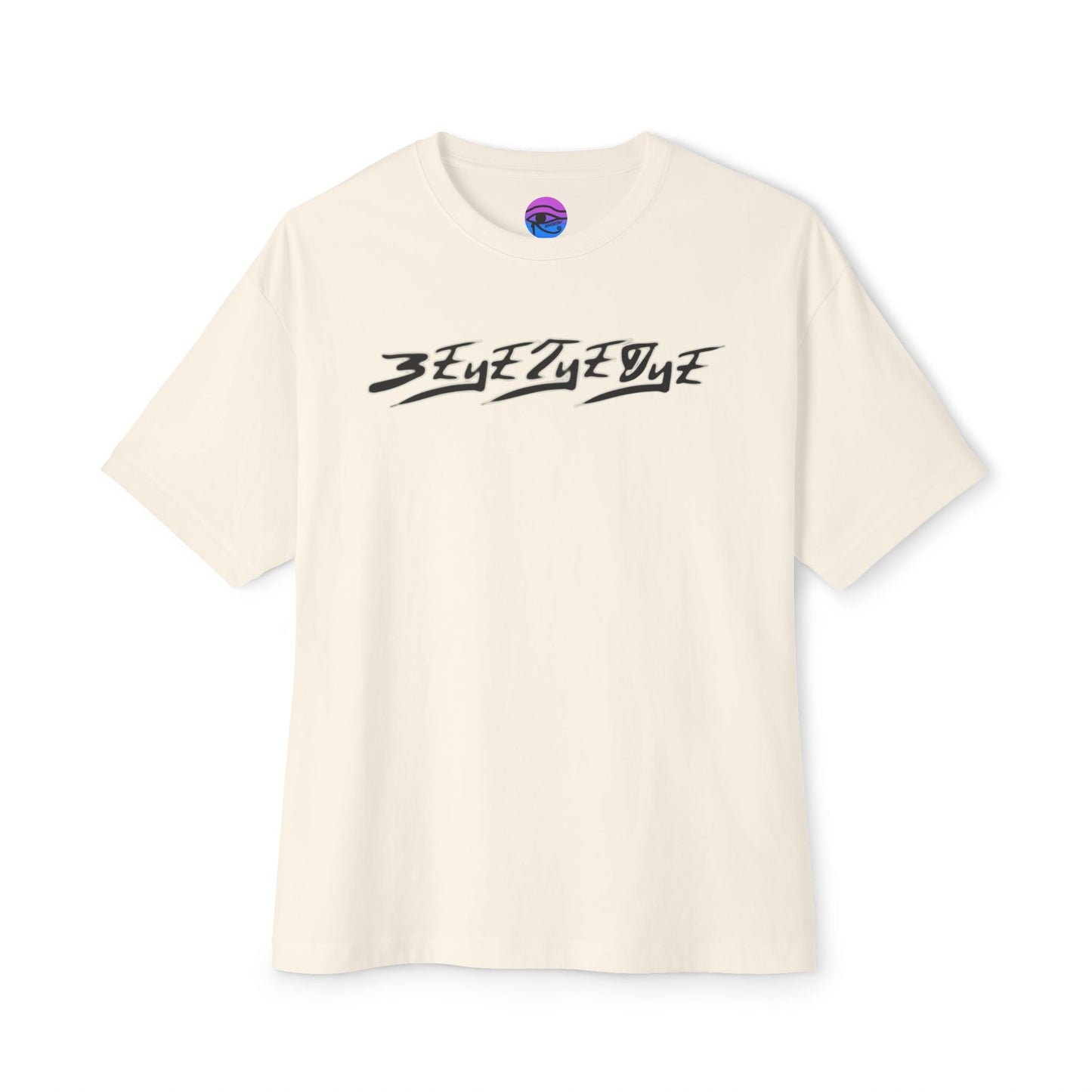 3ETD "STMPUNK" Cymatic Print Oversized Boxy T Shirt (FOL)