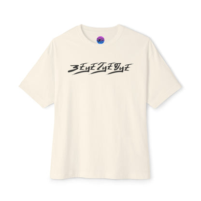 3ETD "STMPUNK" Cymatic Print Oversized Boxy T Shirt (FOL)