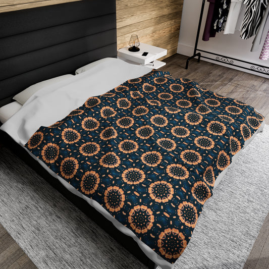 BLKSUN Cymatic AOP Velveteen Blanket