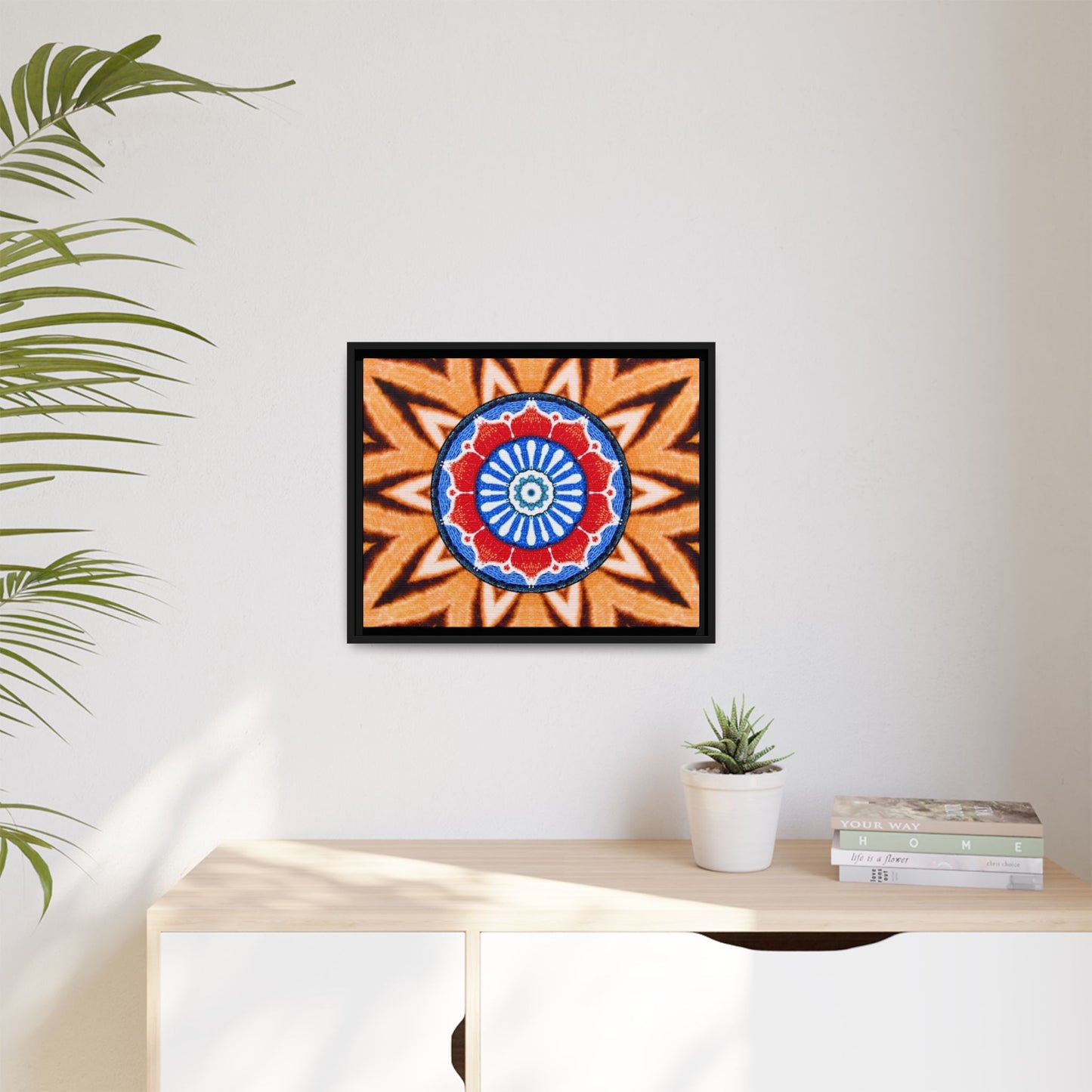 "KABBA" Matte Canvas, Black Frame