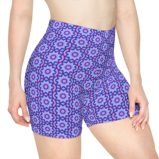 Women's Cymatic AOP Biker Shorts (852)