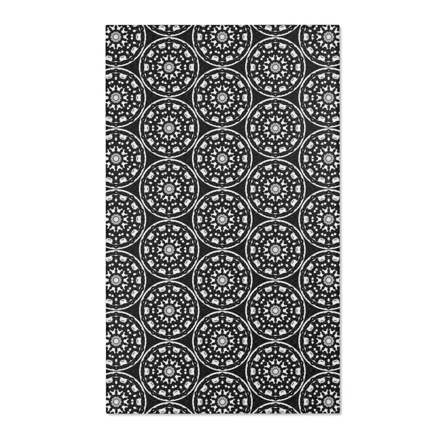 STMPUNK Cymatic Area Rug (Black) - Modern Home Decor