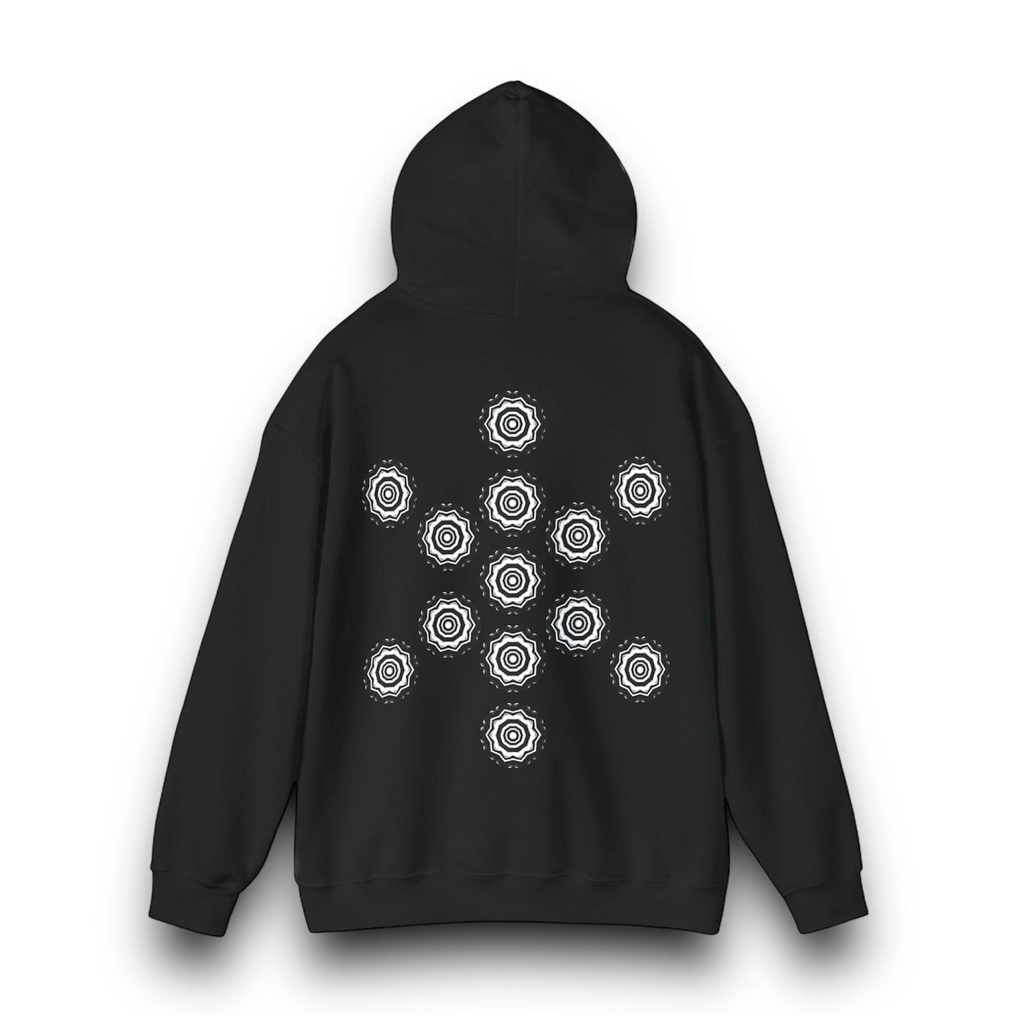 Men's 3ETD Noir "417" Cymatic Print Hoodie