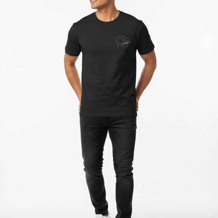 3ETD Outline Print T-Shirt Lifestyle