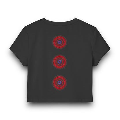 Women's "VESI-2" Cymatic Print Baby Tee