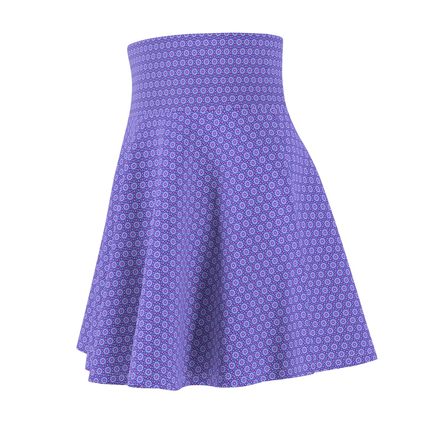 Women's Cymatic AOP Skater Skirt (852)