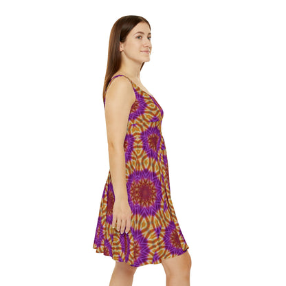 Women's "OST3OS" Cymatic Print Skater Dress