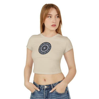 Women's "MAYA" Cymatic Print Baby Tee