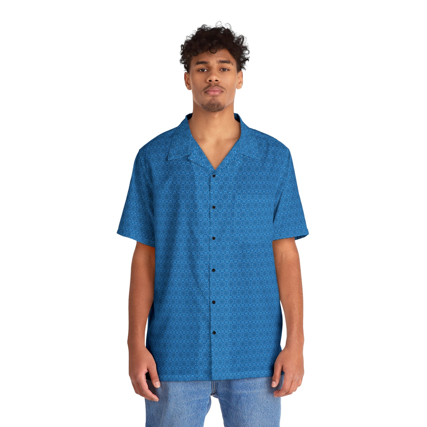 Men's AVIAN Cymatic AOP Boxy Hawaiian Shirt