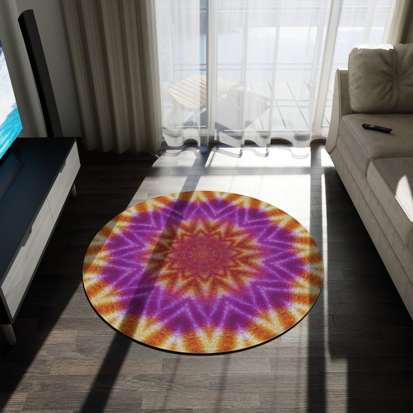 OST3OS Cymatic Round Rug