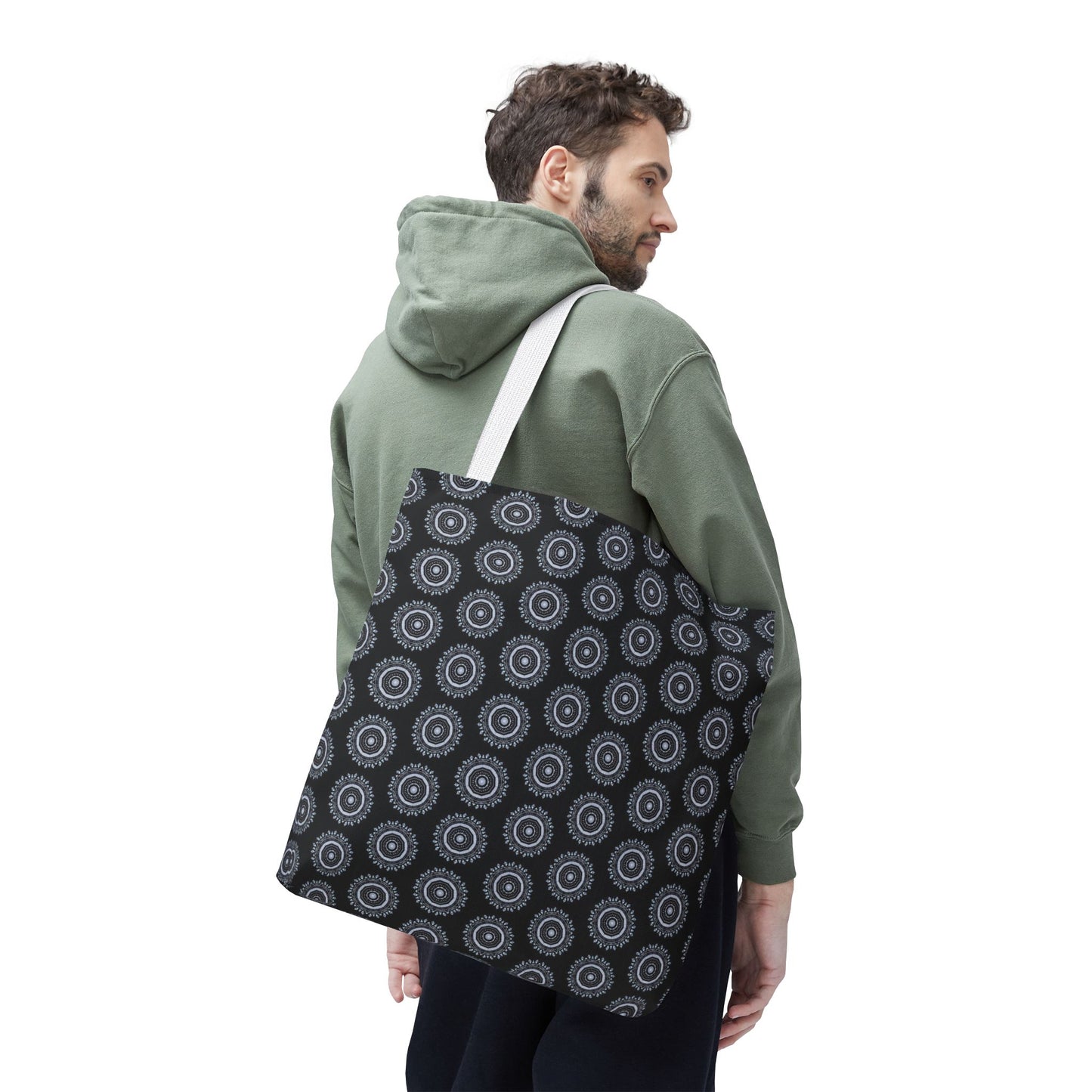 MAYA Cymatic Aop Customisable Tote Bag (Black)