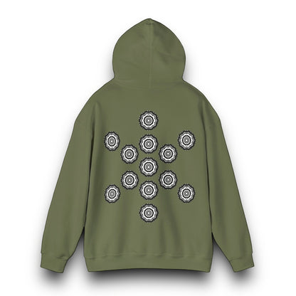 Men's 3ETD Noir "417" Cymatic Print Hoodie