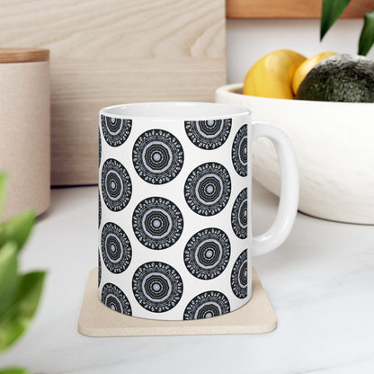 MAYA Cymatic AOP Ceramic Mug (White)