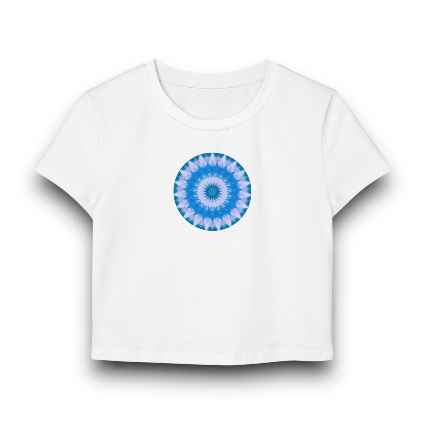 Women's "E-VEIL EYE" Cymatic Print Baby Tee