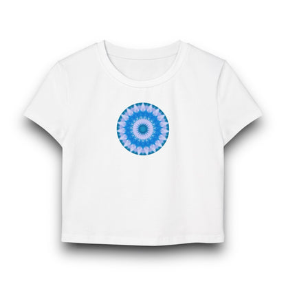 Women's "E-VEIL EYE" Cymatic Print Baby Tee