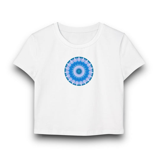 Women's "E-VEIL EYE" Cymatic Print Baby Tee