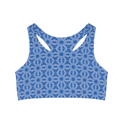 Women's Cymatic AOP Seamless Sports Bra (BLU3DR3AM)