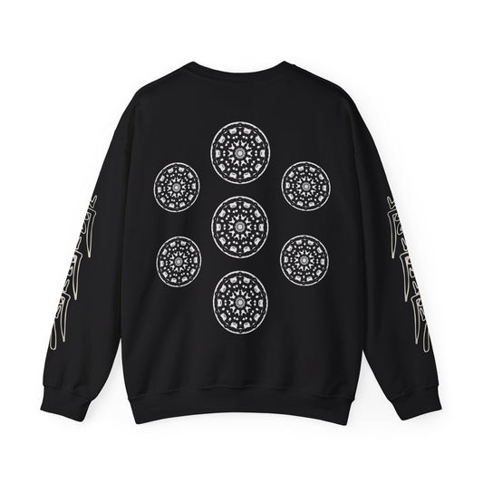 Men's 3ETD Wht Cymatic Print Crewneck (STMPUNK)