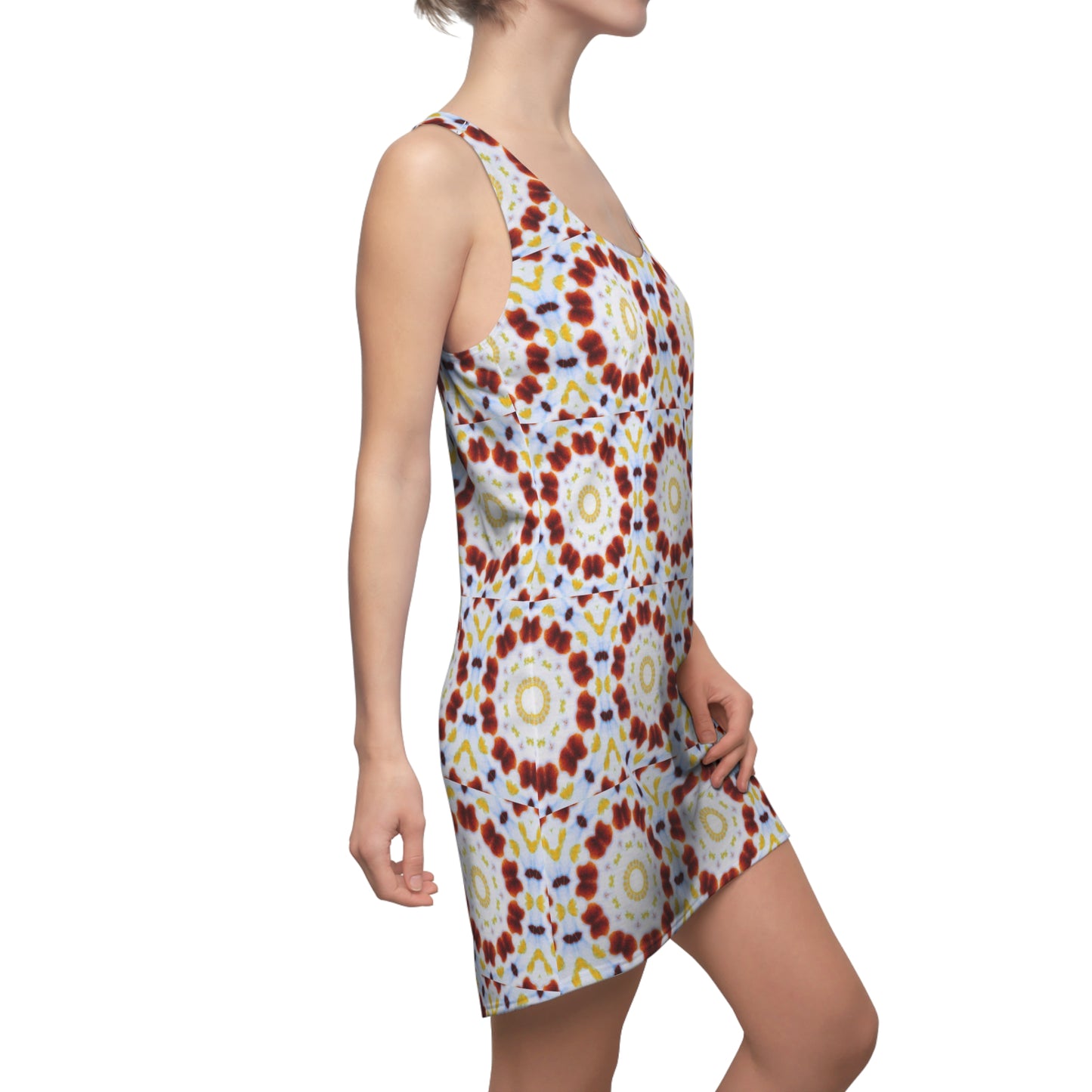 Women’s "MOSAIC" Cymatic Print Racerback Dress