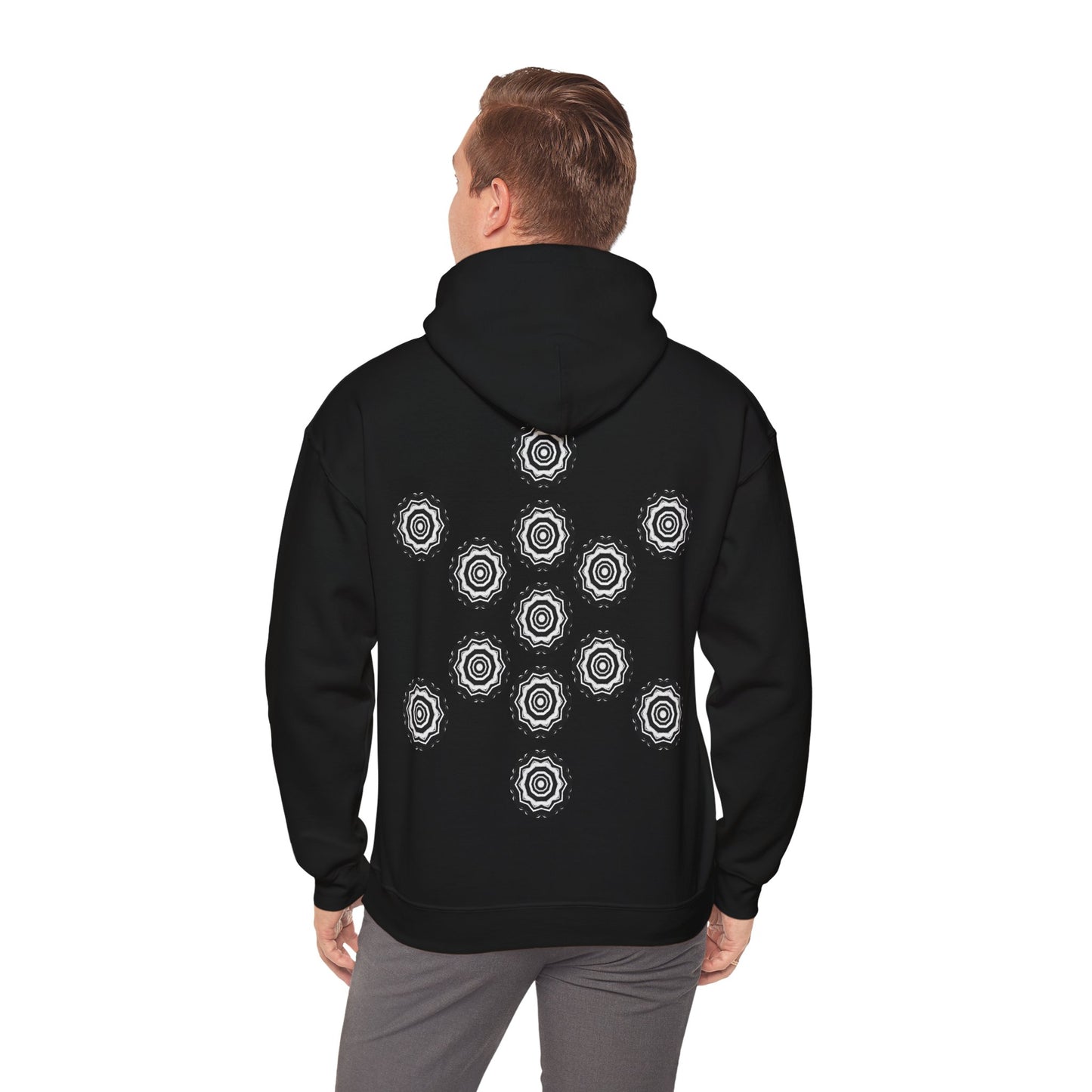 Men's 3ETD Noir "417" Cymatic Print Hoodie