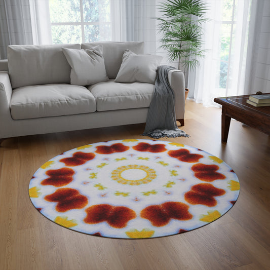 Kaleido47 Cymatic Round Rug (MOSAIC)