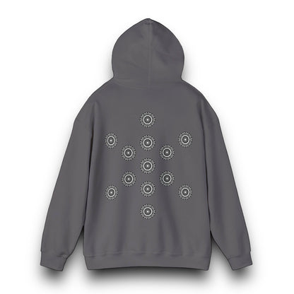 Men's 3ETD Noir "MAYA" Cymatic Print Hoodie