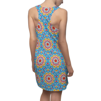 Women’s "CRISTOS" Cymatic Print Racerback Dress