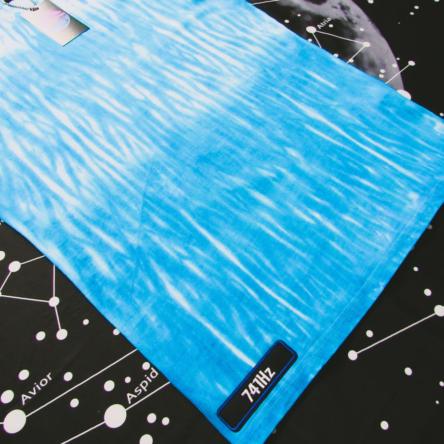 Aquamarine Shibori Oversized Tie Dye T Shirt