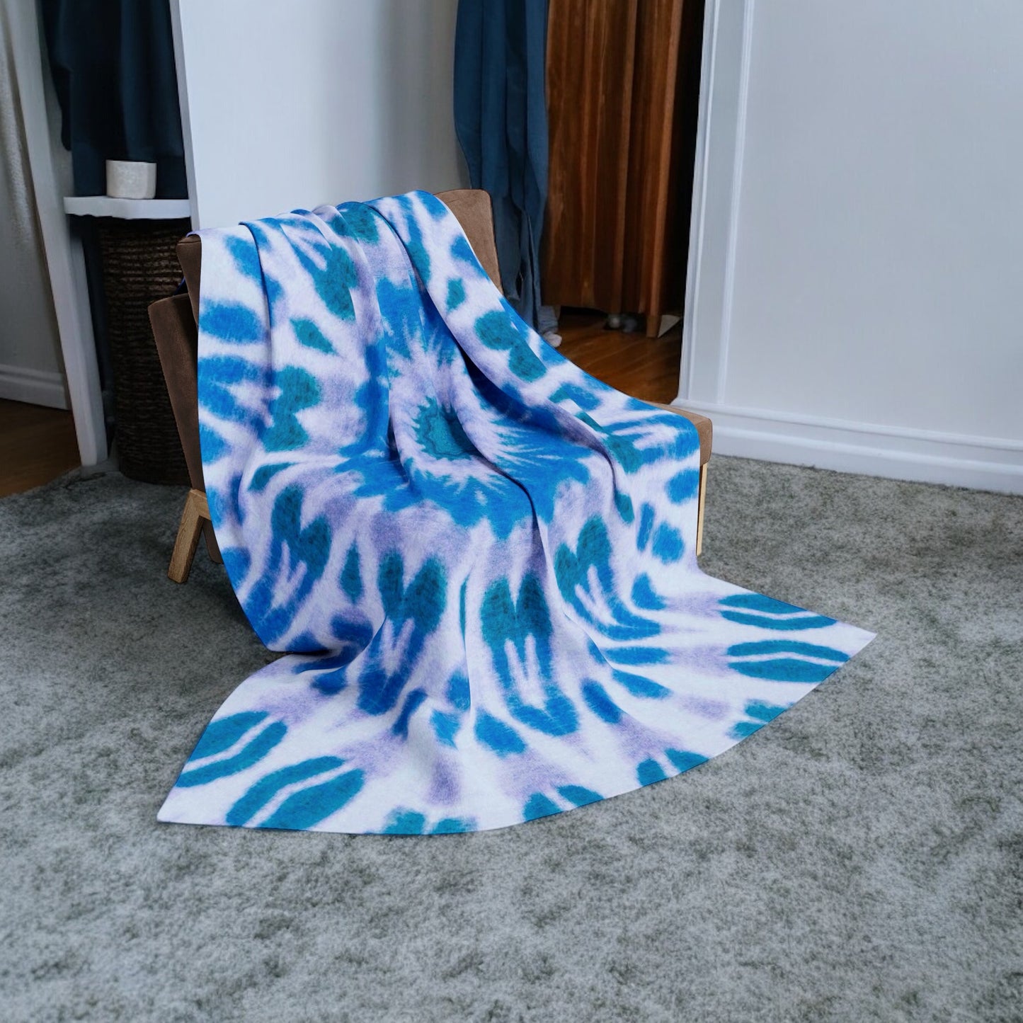 E-VEIL EYE Cymatic Arctic Fleece Blanket