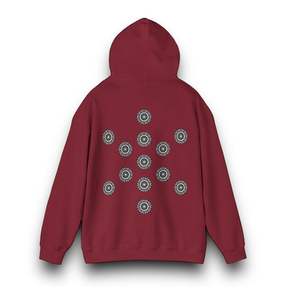Men's 3ETD Noir "MAYA" Cymatic Print Hoodie