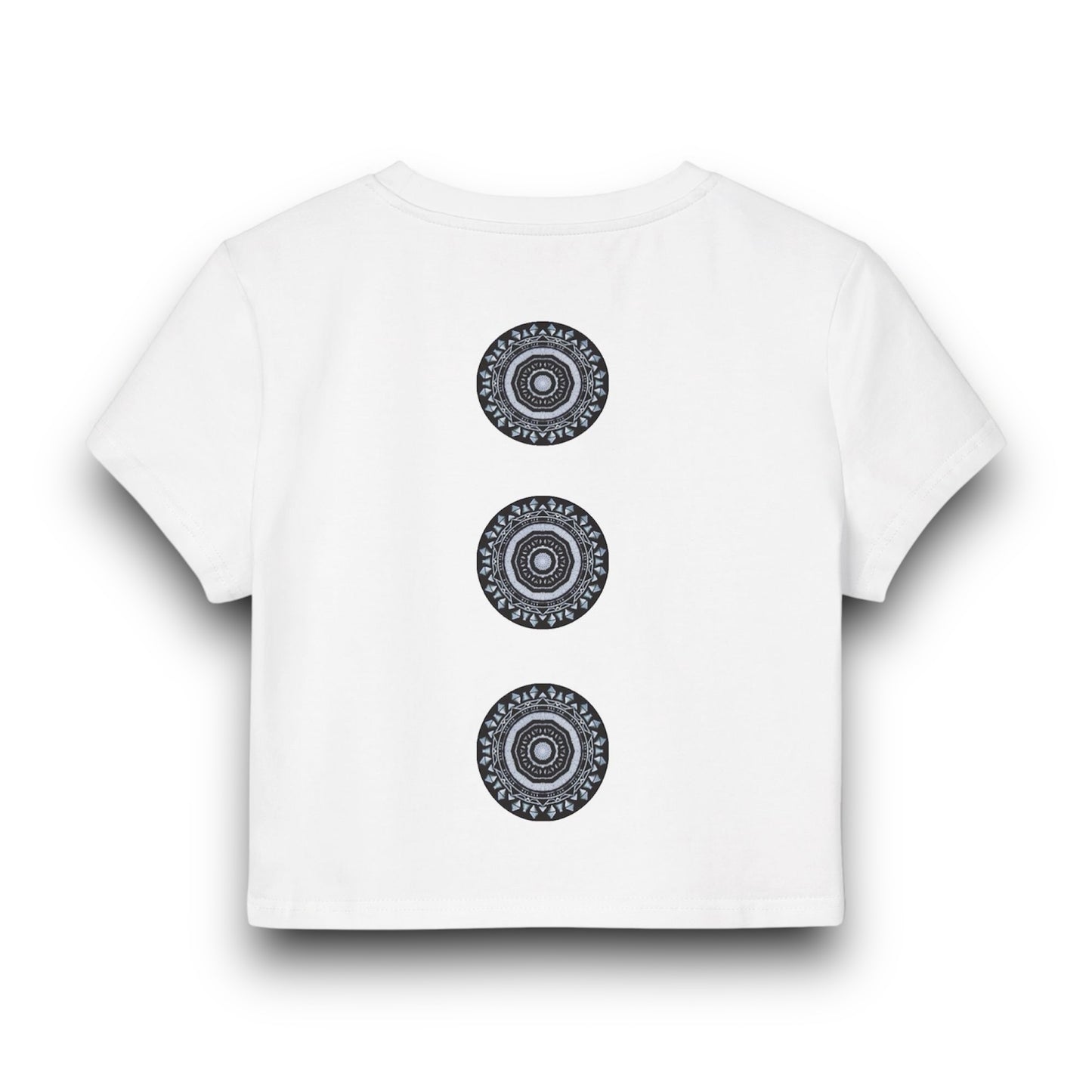 Women's "MAYA" Cymatic Print Baby Tee