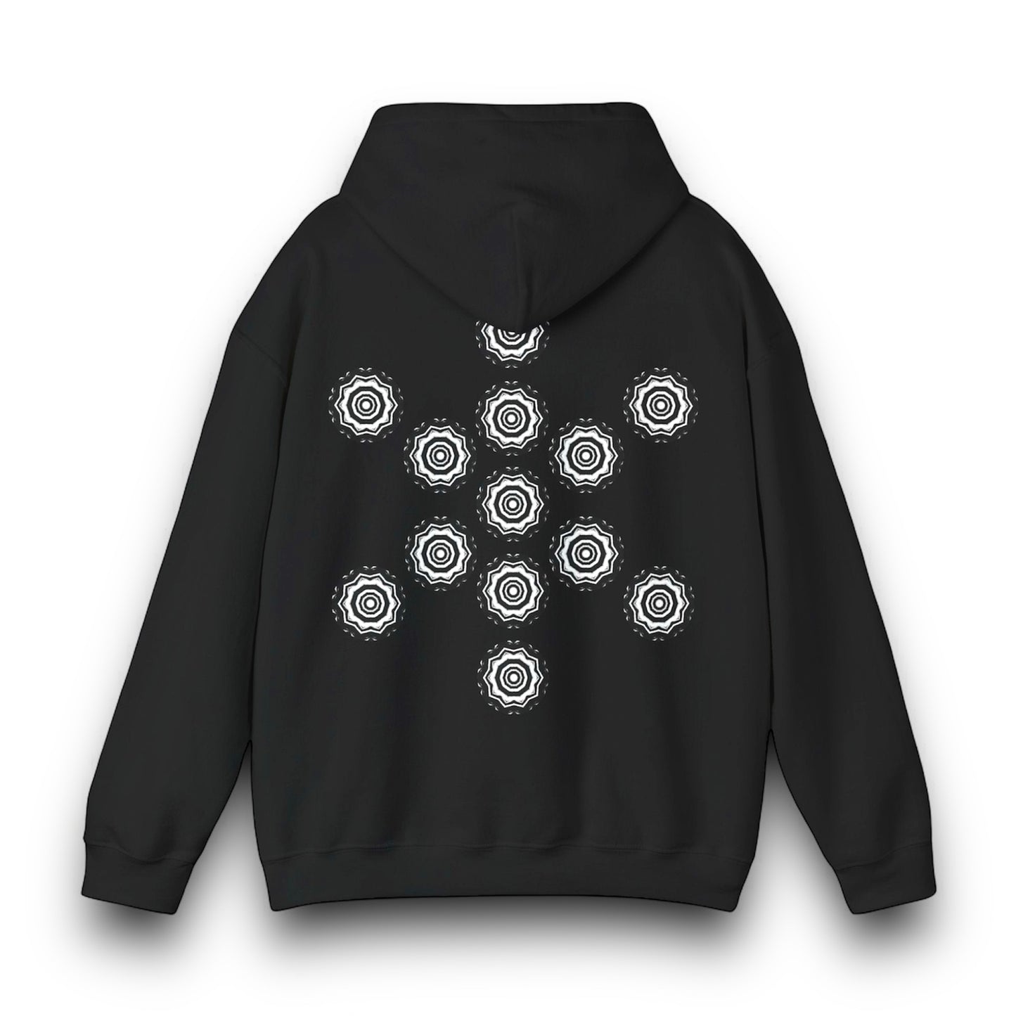 Men's 3ETD Noir "417" Cymatic Print Hoodie