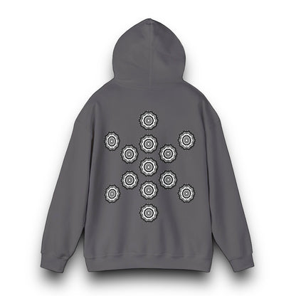 Men's 3ETD Noir "417" Cymatic Print Hoodie