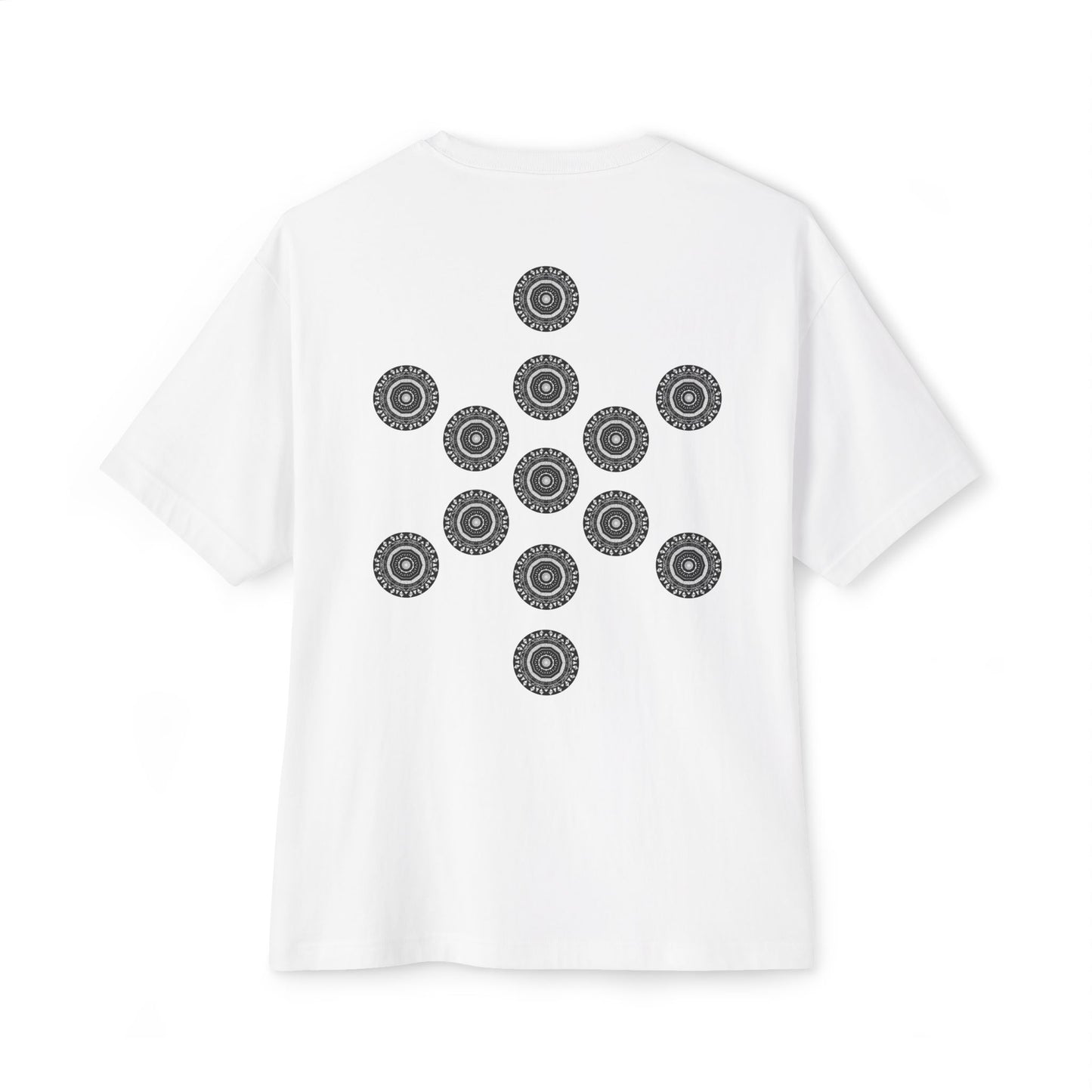 3ETD "MAYA" Cymatic Print Oversized Boxy T Shirt (FOL)