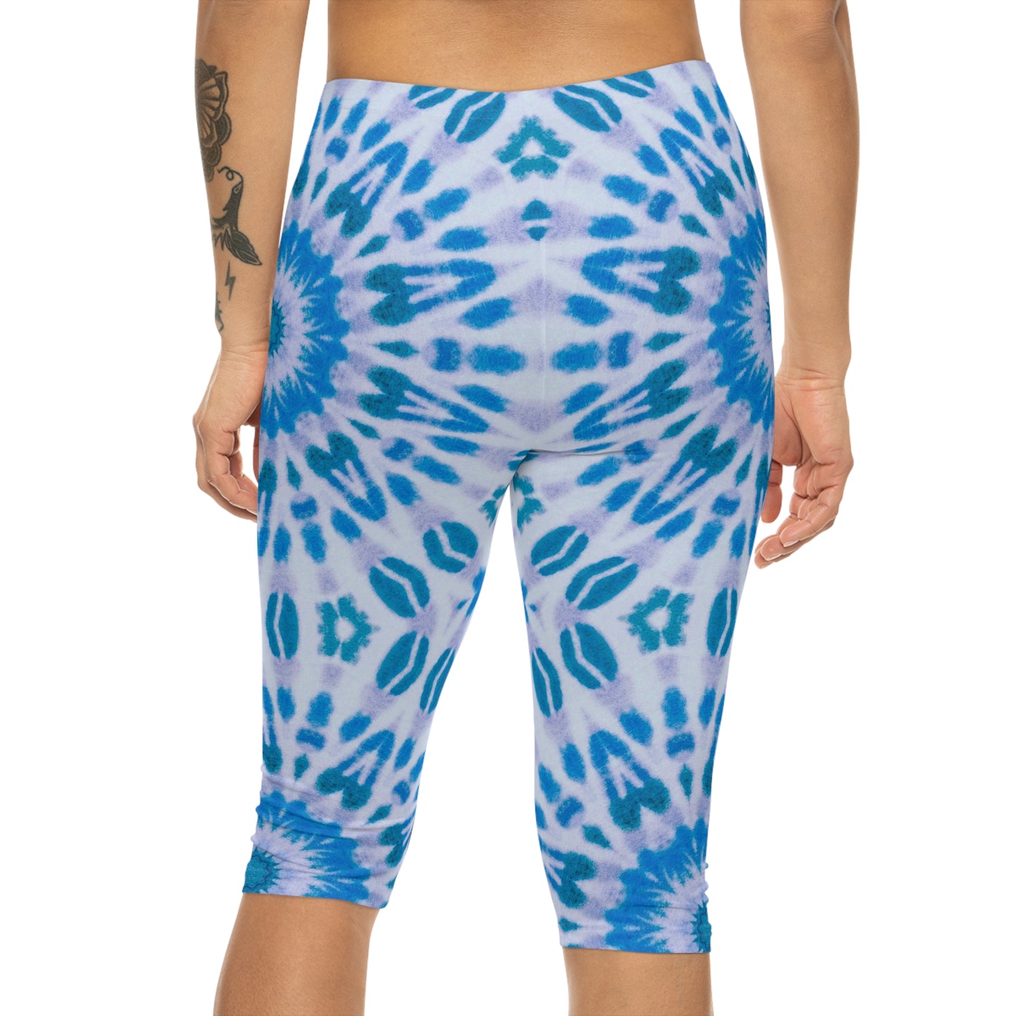 Women's "E-VEIL EYE" Capri Leggings