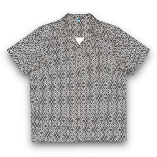 Men's 417 Cymatic AOP Boxy Hawaiian Shirt (Grey)