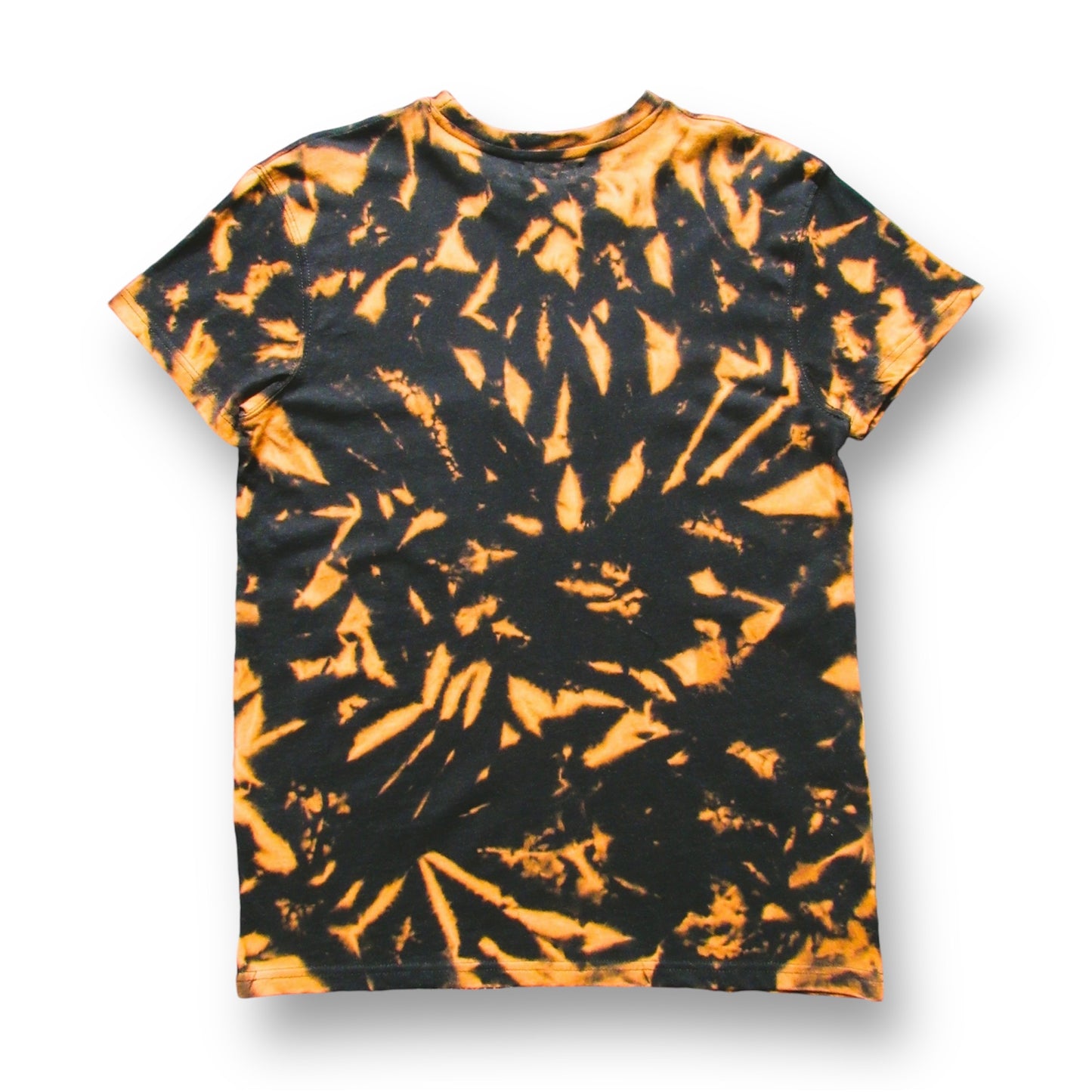 Embroidered Crumple Bleach Tie Dye T Shirt (Trinity)